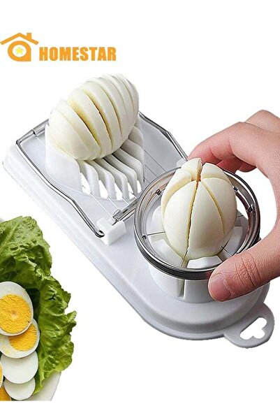 Generic HOMESTAR Egg Slicer, Stainless Steel Wire Egg Slicer, Two Slicing Styles, Egg Cutter, Dishwasher Sa