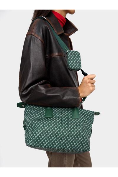 PARFOIS Desenli Teknik Kumaş Tote Çanta