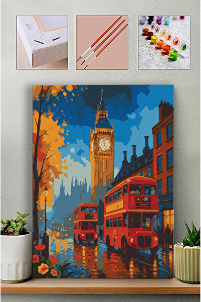 Carmen Sayılarla Boyama Seti - London Otobüsleri