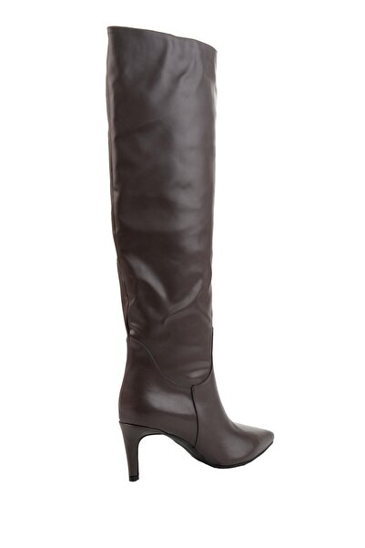 Bambi Kahve Kadın Çizme K03246280209