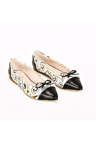 JustBow Printed Women's Ballerinas with Bow Detail