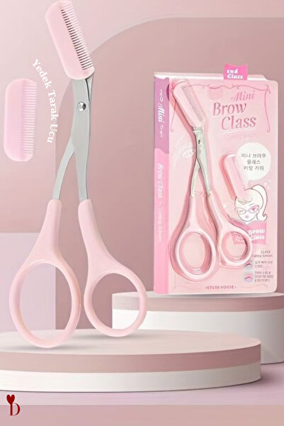 Dami Beauty Taraklı Kaş Makası Ekstra Yedek Taraklı