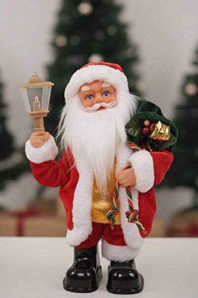 Sole Christmas Ornament Santa Claus Figurine 25cm - with Sack and Accessories