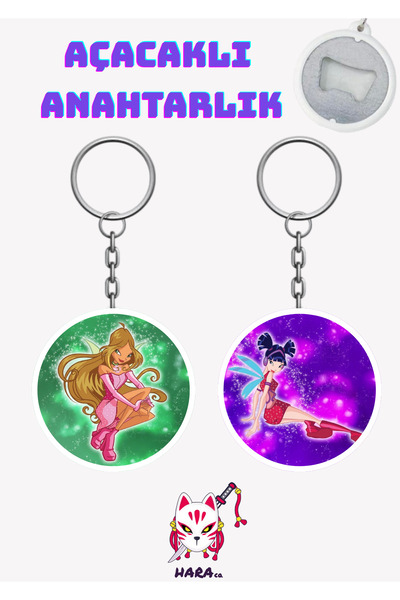 Hara Company Winx Miusa ve Flora Anahtarlık Açacak Seti ( 2'li )