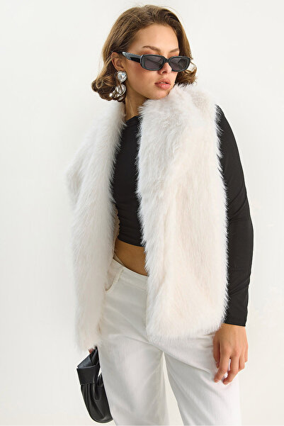 Bianco Lucci Women's Lined Faux Vest 6804 60283717