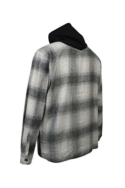 tambattal Large Size Hooded Lumberjack Sweat Plaid (Wide Comfortable Fit)