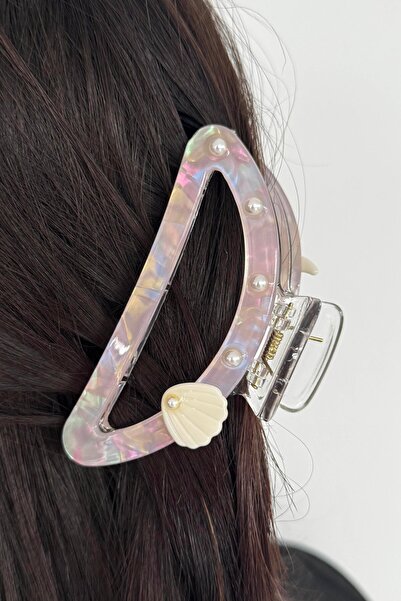 TAKIŞTIR Pink Color Seashell Figured Bone Peg Buckle