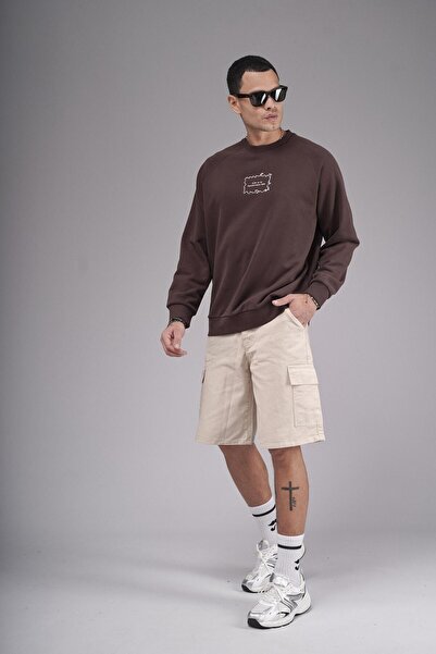 Butik Trend Biz Оверсайз блуза с раглан ръкави и бродерия