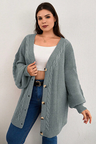 H&E LUXURY DESIGN Women's Comfortable Fit Long Knit Cardigan Plus Size