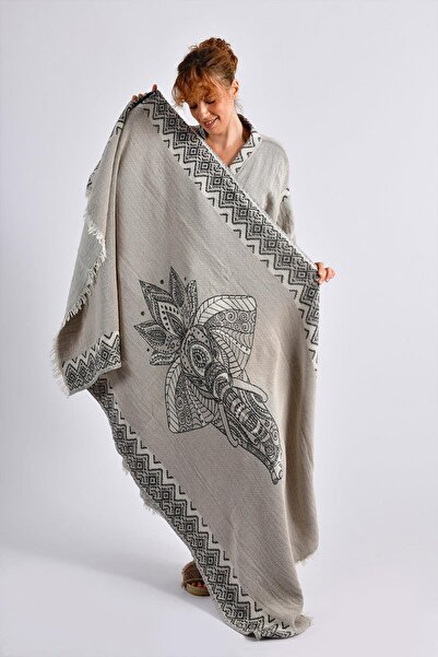 Brandsmiths Gray Elephant Kimono & Peshtemal Set