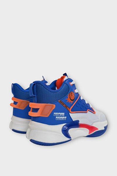 Liger Children's High-Top Basketball Style Sneakers Blue