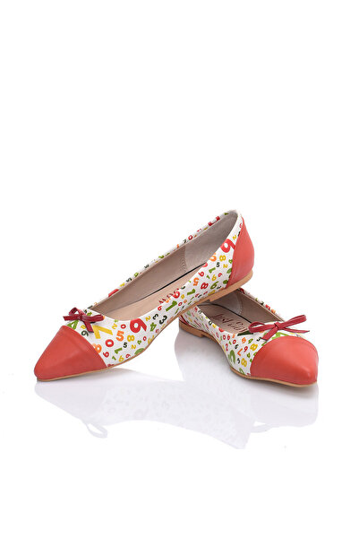 JustBow Printed Women's Ballerinas with Bow Detail