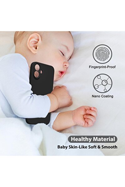 Flippy Προστατευτική θήκη ματ TPU, Flippy, για Apple iPhone 16 Plus, πλήρης κάλυψη, μαύρη