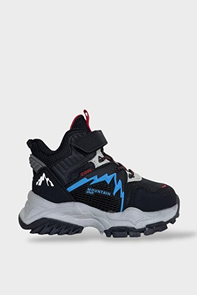 Liger Зимові дитячі черевики з застібкою-липучкою, не пропускають холод, чорні - сині