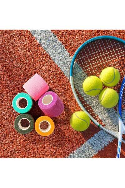 First Step 9 Pack Self-Adhesive Elastic Sports Bandages - Effective Wrist, Ankle, and Muscle Support with High Stretchability