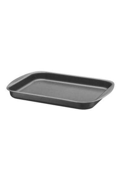 Generic 40cm 3.8L Graphite Aluminum Flat Roasting Pan with Interior and Exter...