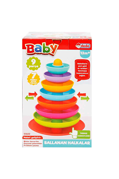 Dede Oyuncak DEDE EĞLENCELİ HALKALAR 03622 SALLANAN HALKALAR