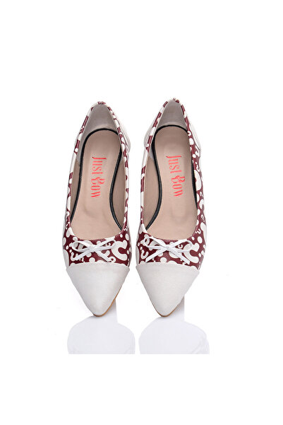 JustBow Printed Women's Ballerinas with Bow Detail