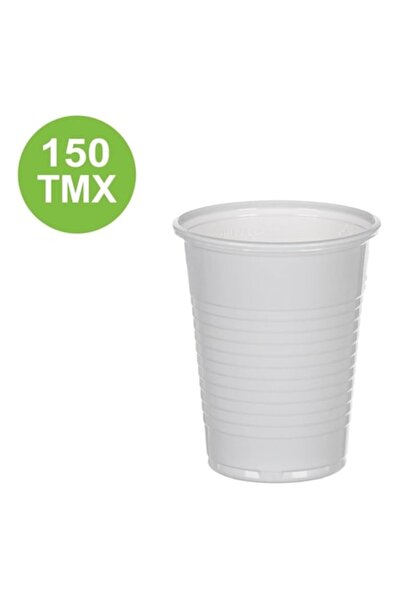 SHOPIENS Pahare de plastic, 200ml, Set de 150 bucăți, Albe, MYONNA IT & E-COMMERCE