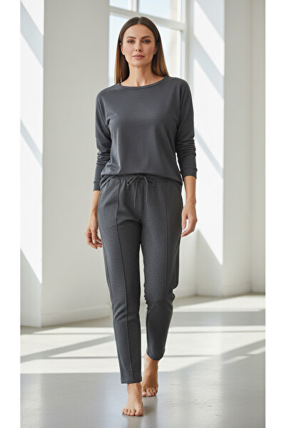 KLY PİJAMA 100% Cotton Kly Uniex Pocketed Single Bottom Pants Bottom Pajama Bottom