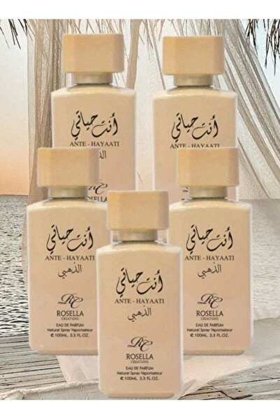 ROSELLA 5 Pieces Ante Hayaati Golden Perfume 100ML