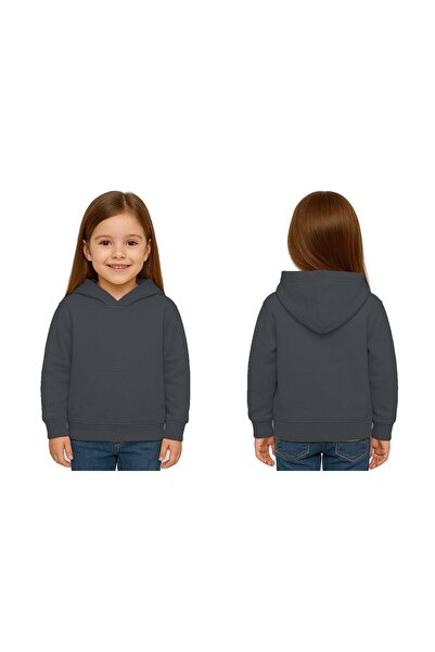 SEDİRLİ Унисекс детска суитшърт с качулка без принт, изработена от 3-нишкова ...