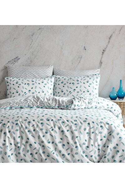 SHome bumbac 100% Set de lenjerie de pat Ranforce 200x220 cm + cearșaf + husă...