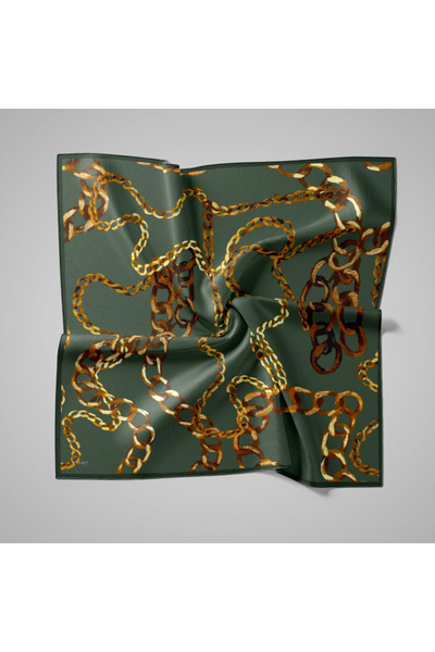 PİRAMİT Naturel Eşarp | Zincir