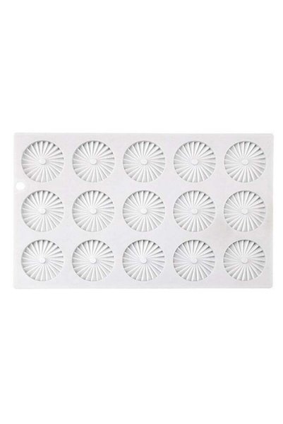 Generic 15-panel Pleated Fondant Moulds Origami Mousse Cake Mould French Baki...