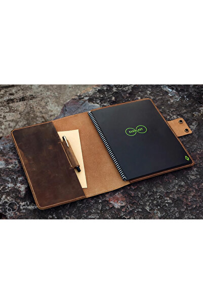 TROYA Deri Ajanda Kılıfı A6 A5 A4