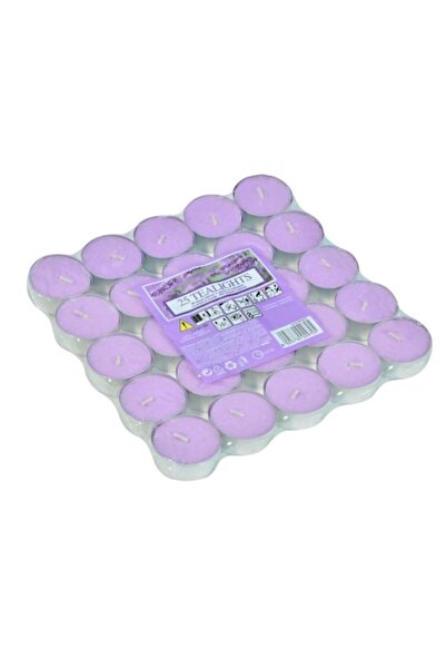 MYONNA IT & E- COMMERCE Set lumânări tip pastilă, 25 piese, parfum de lavandă, violet, 3,5x1,5 cm, MYONNA IT & E-COMMERCE
