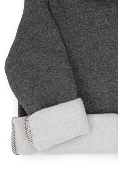 U.S. Polo Assn. Boy's Anthracite Melange Knitted Cardigan 50313852-Vr081