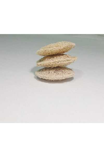 Tasarım Doğal Kabak Lifi Peeling Pedi 3’lü Set – Cilt Arındırıcı, Gözenek Tem...