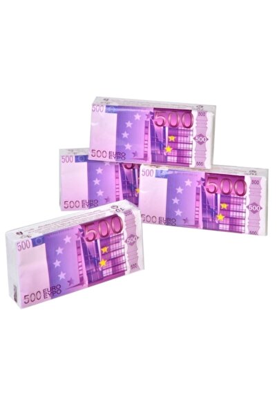 MYONNA IT & E- COMMERCE Nasal Tissues Set of 4, Banknote Image, 3 Layers, High Absorption