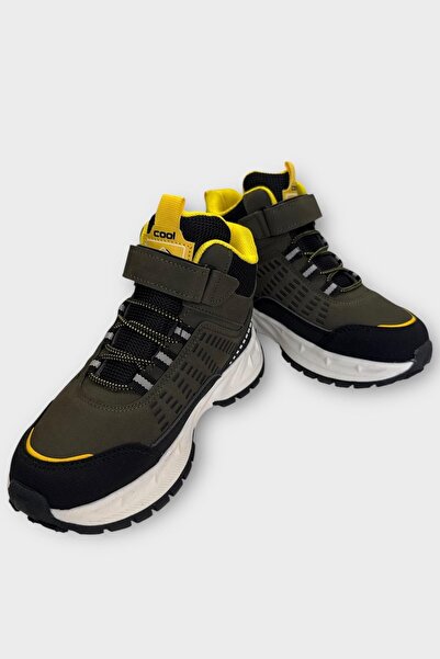 Liger Children's High-Top Basketball Style Sneakers Khaki