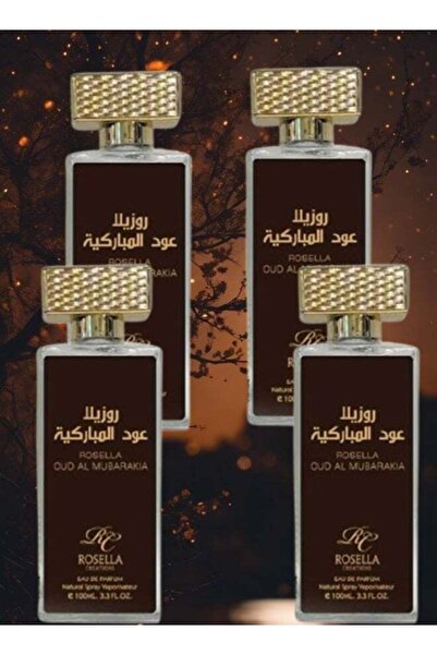 ROSELLA Oud Mubarakia Perfume 100ML - 4 Pieces
