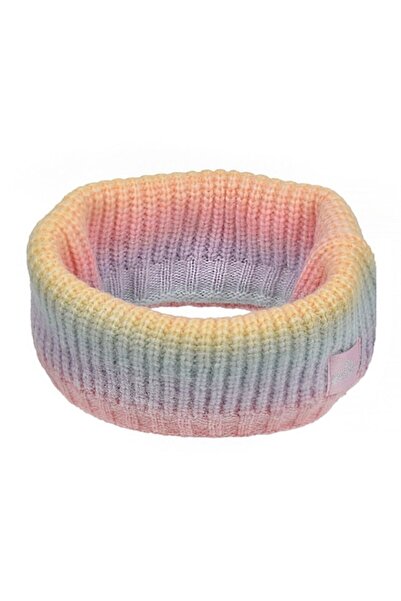 SHOPIENS Circular Knit Scarf Rainbow Patch 'Unicorn' Fleece Lining Multicolor, Kids