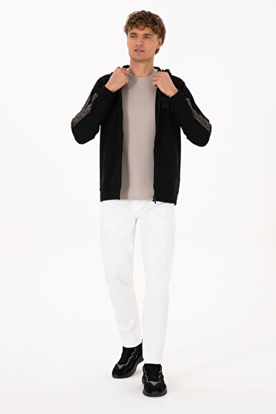 U.S. Polo Assn. Men's Black Knitted Cardigan 50315808-Vr046