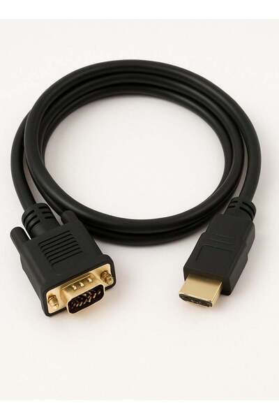 FUJISHKA كابل HDMI إلى VGA، محول فيديو 3M من ذكر إلى ذكر لمشغل HD إلى HDTV وج...