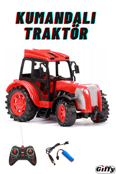 giffy Oyuncak Uzaktan Kumandalı Traktör Full Fonksiyon Hareketli İş Makinesi ...
