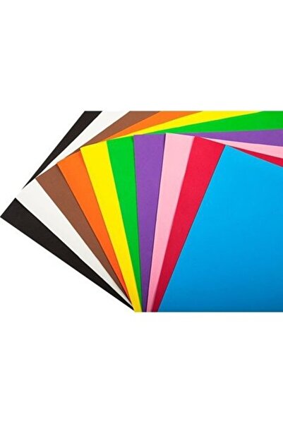 Adel Bigpoint Fon Kartonu 50 x 70 Cm Karışık Renkler 10'lu Paket