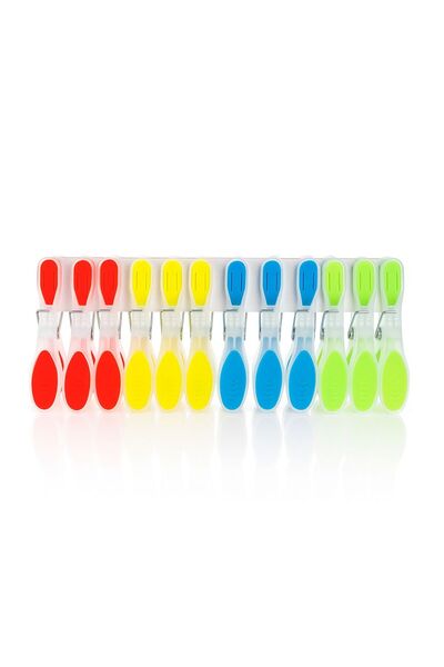 Marsilyan Non-Marking Silicone Pegs 12 Pcs (5224)