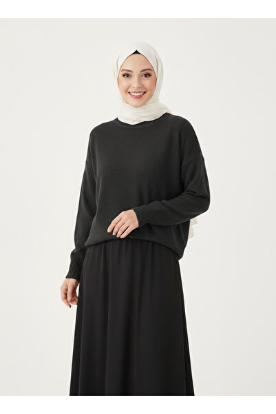 BENAHOLL سترة ديليسا المحبوكة ذات الرقبة الدائرية قماش مجدّل - Zİ6214 باللون ...