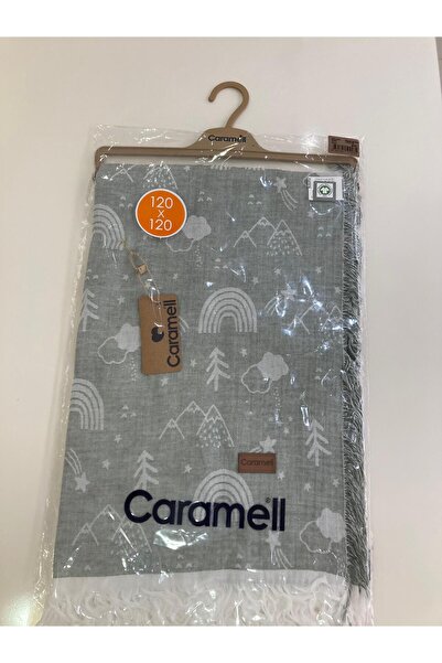 Caramell 2 Layer Muslin Blanket 120*120 Khaki