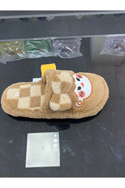 AkınalBella Women's Bow Patterned Plush House Slippers