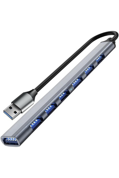 Izoxis USB Hub - 1 x USB 3.2 Gen1 + 6 x USB 2.0 (7-Port USB Hub)