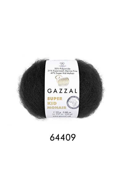 GAZZAL İPLİK Gazzal Super Kid Mohair Νήμα Πλεξίματος 150γρ 6x25γρ 237μ Πολυτε...