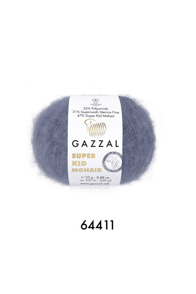 GAZZAL İPLİK Fir de tricotat Gazzal Super Kid Mohair 150g 6x25g 237m Mohair d...