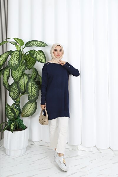 NİSUM MODA Venice Tunic with Button Detail