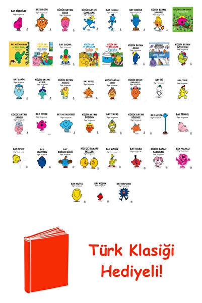 Artemis Yayınları Roger Hargreaves 43 Kitap Seti + Türk Klasiği Hediye